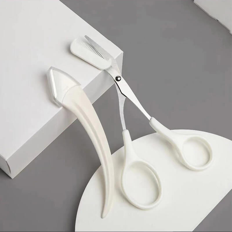 Curved Moon Eyebrow Trimming Knife Comb | Small Beauty Supplies Gadgets 