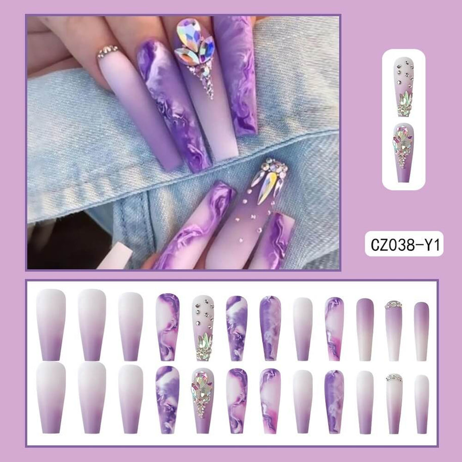 Custom Finished Press On Nails | Ready Made Artificial Nail Sets