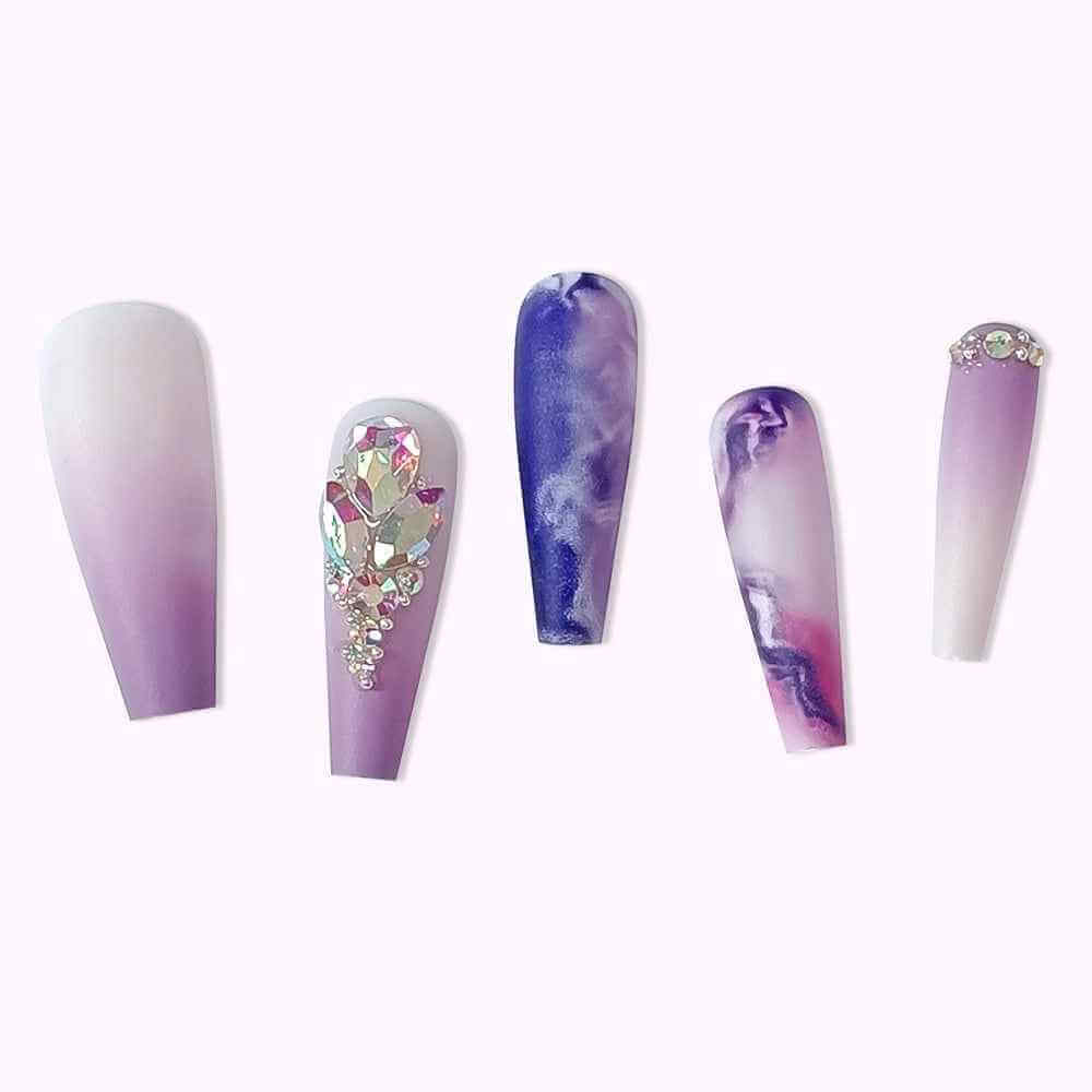 Custom Finished Press On Nails | Ready Made Artificial Nail Sets