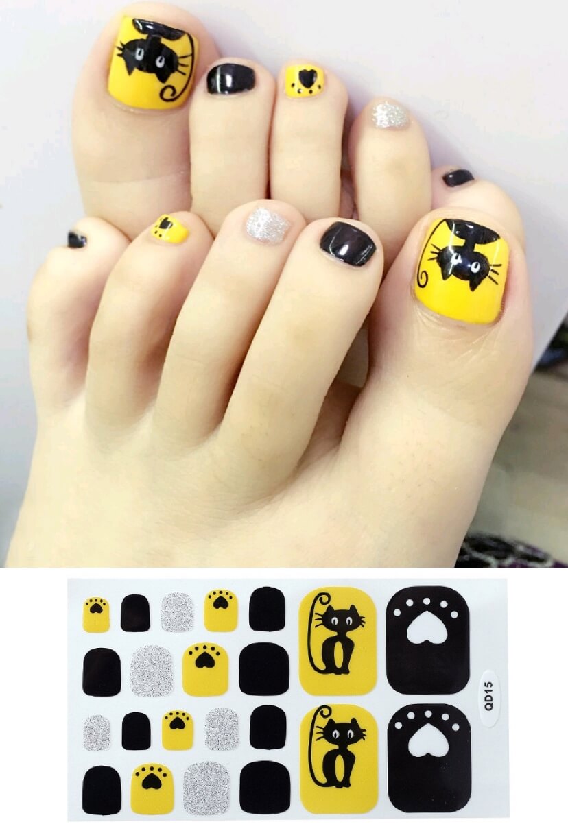 Cute Nail Stickers For Feet | Waterproof Foot Nail Sticker