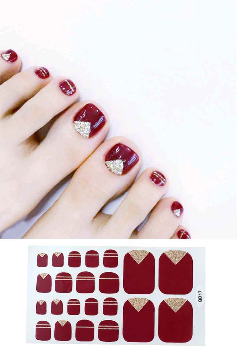 Cute Nail Stickers For Feet | Waterproof Foot Nail Sticker