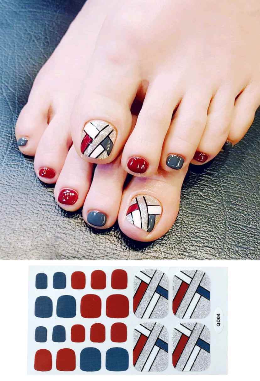 Cute Nail Stickers For Feet | Waterproof Foot Nail Sticker