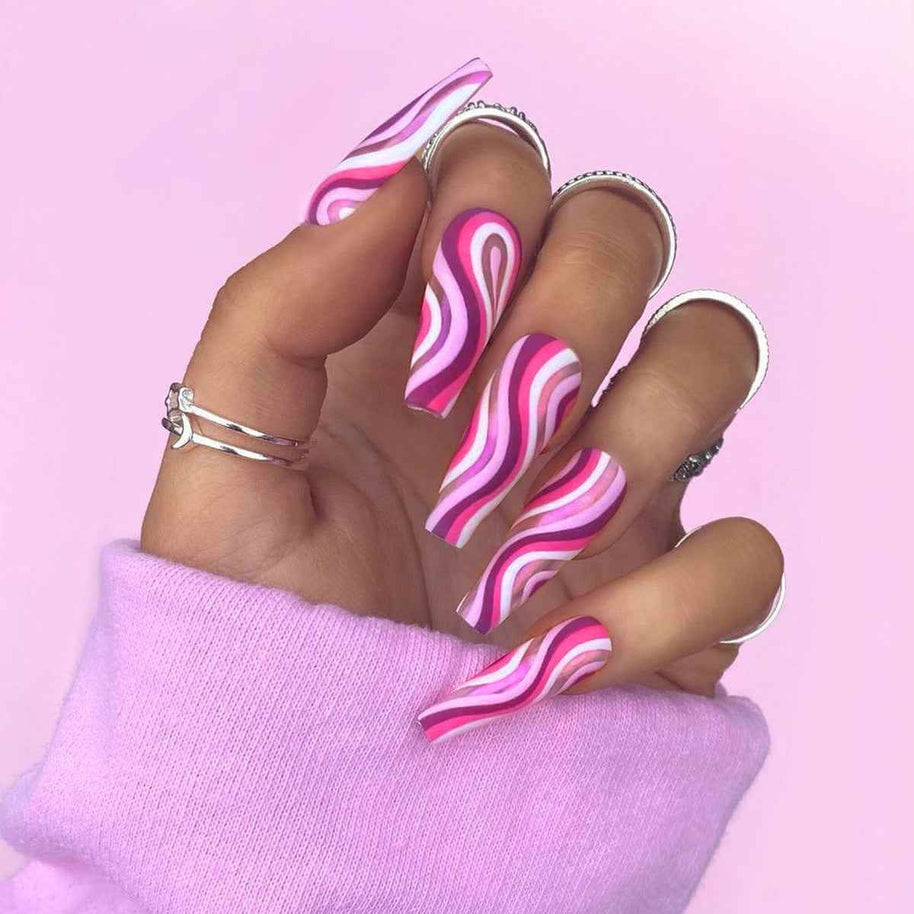 Detachable Artistic Press On Nails | Press On Fingernails