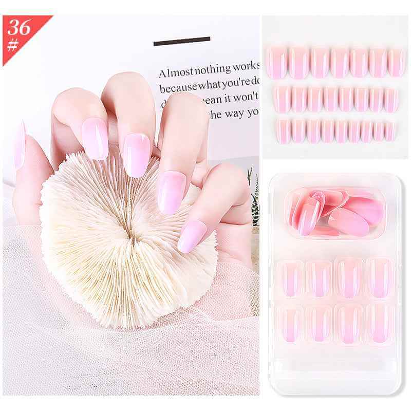 Easy To Apply Fake Nails | Fake Nails Wearable Nail Patch