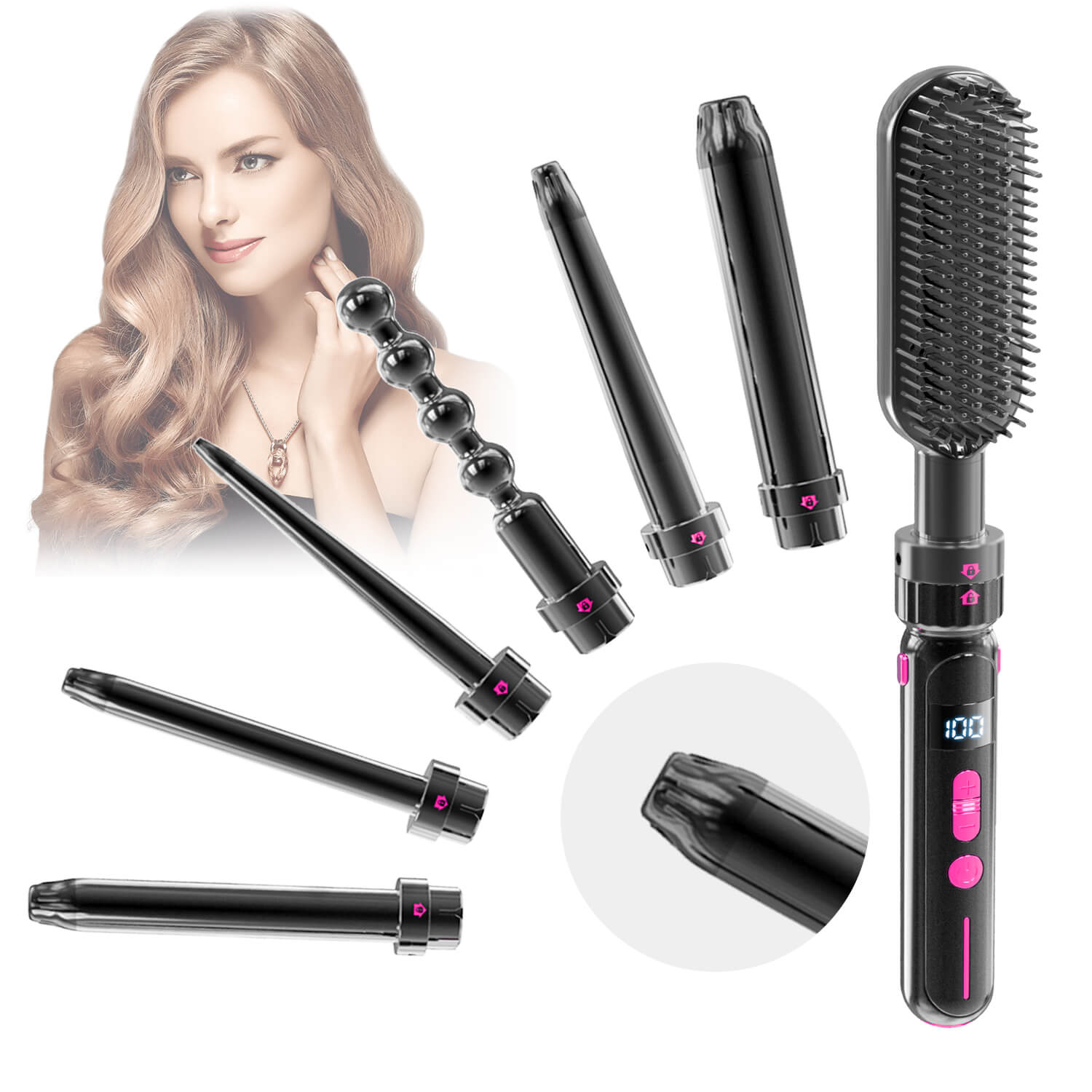 Easy To Use Curling Stick | Safe Curling Iron For Beginners