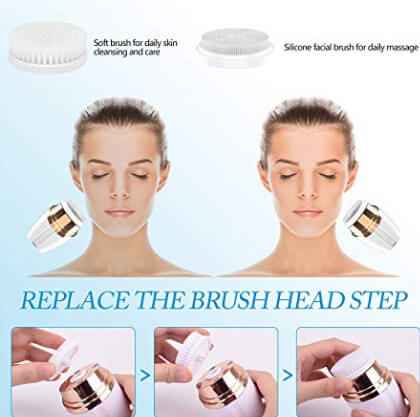 Electric Facial Cleansing Brush | Silicone Face Cleansing Brush