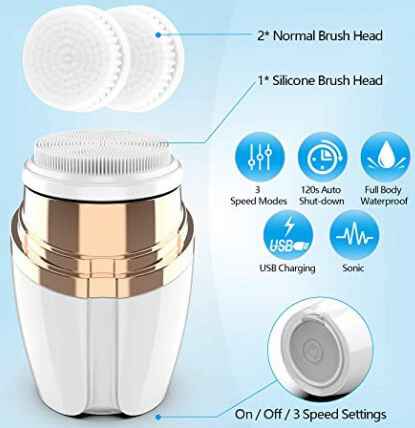 Electric Facial Cleansing Brush | Silicone Face Cleansing Brush
