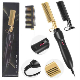 Electric Hair Curling Comb | Wet And Dry Hair Straightener