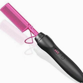 Electric Hair Curling Comb | Wet And Dry Hair Straightener