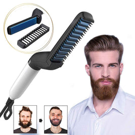 Electric Hair Straightener Brush | Men Beard Straightener
