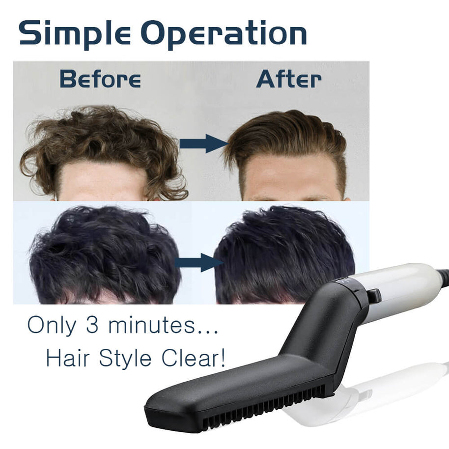 Electric Hair Straightener Brush | Men Beard Straightener