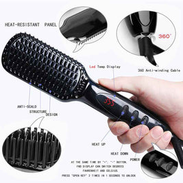 Electric Hair Straightening Comb | Ceramic Hair Straightening Brush