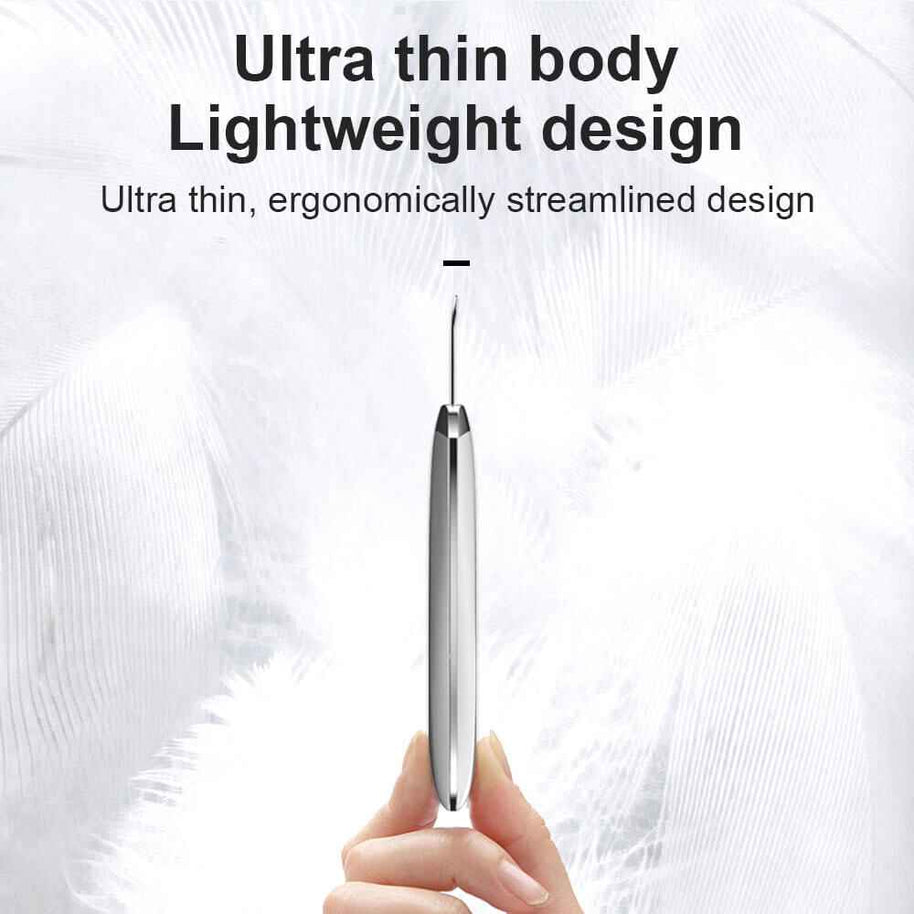 Electric USB Ultrasonic Skin Scrubber | Stainless Steel Face Spatula