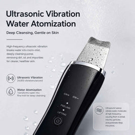 Electric USB Ultrasonic Skin Scrubber | Stainless Steel Face Spatula