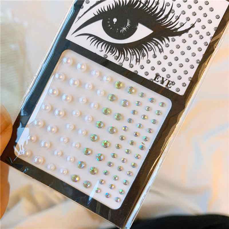 Eye Face Decoration Pearl Makeup Stickers | Decorative Eye Stickers