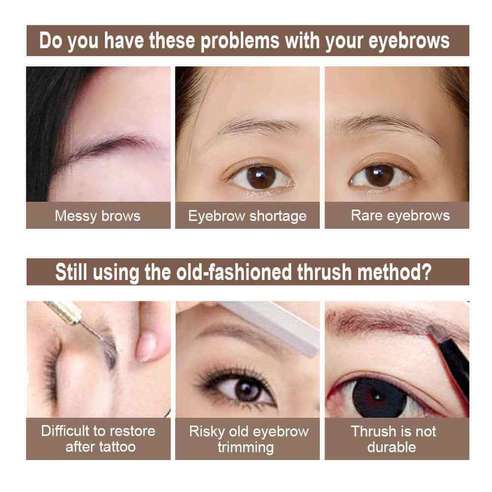 Eyebrow Powder Seal Waterproof | Eyebrow Stamp Stencil Kit