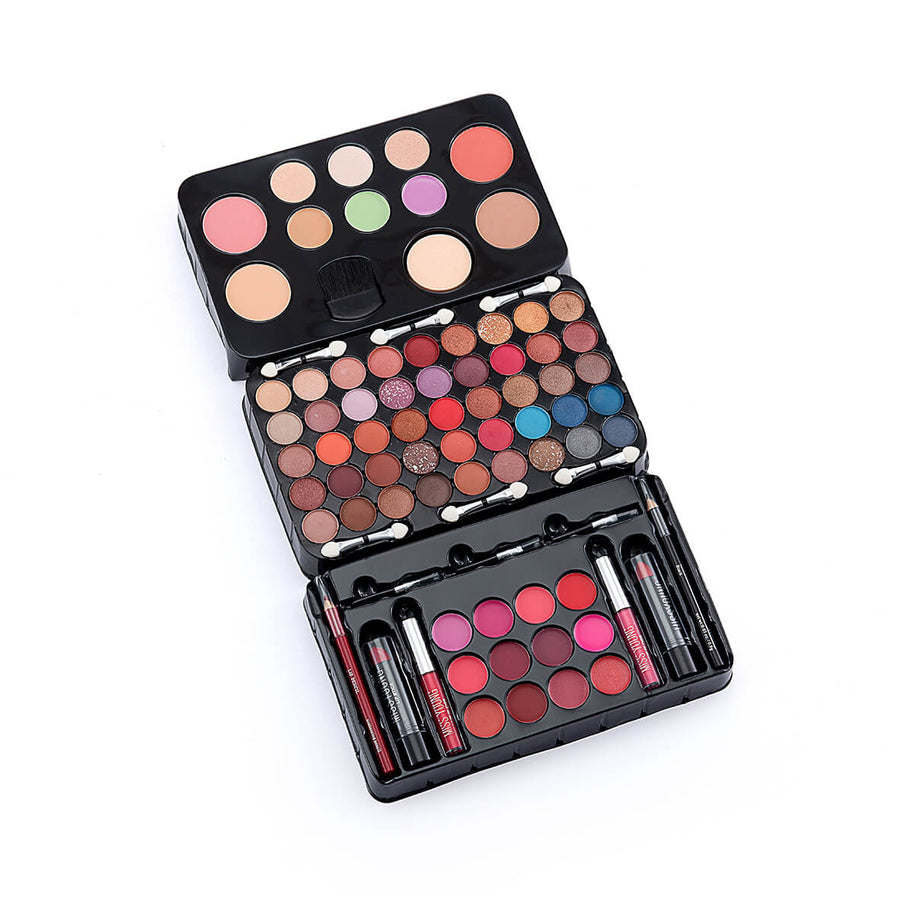 Eyeshadow Lipstick Lip Gloss Blush Set | Multi Color Eyeshadow Palette