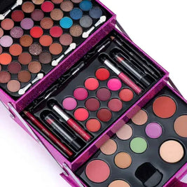Eyeshadow Lipstick Lip Gloss Blush Set | Multi Color Eyeshadow Palette