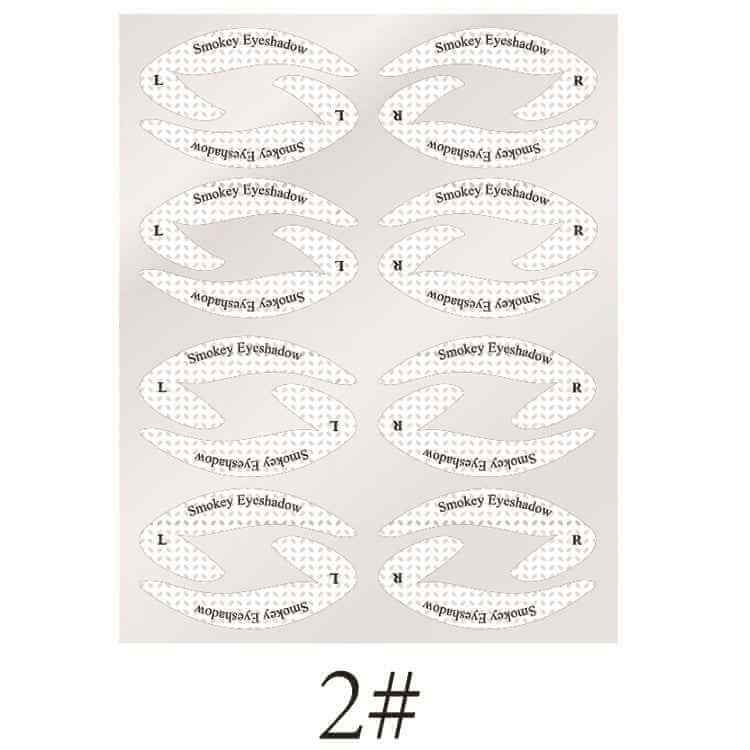 Eyeshadow Makeup Template | Digital Eye Makeup Sticker