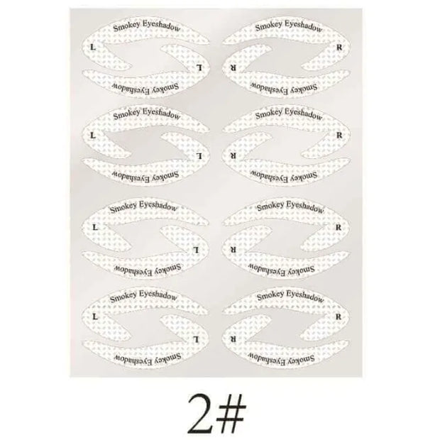 Eyeshadow Makeup Template | Digital Eye Makeup Sticker