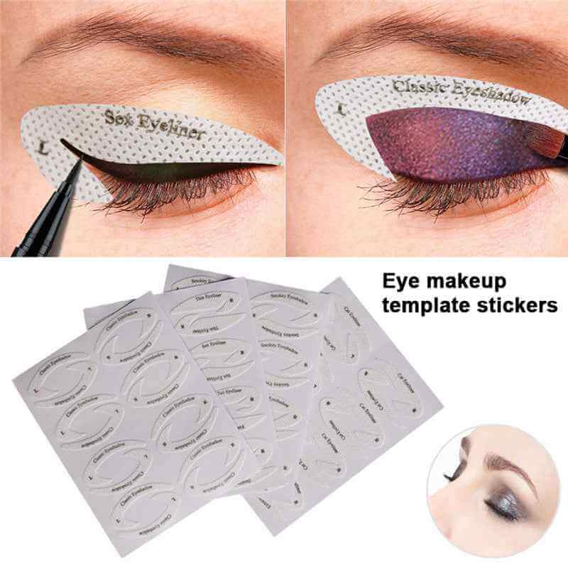 Eyeshadow Makeup Template | Digital Eye Makeup Sticker
