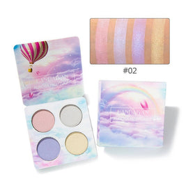 Eyeshadow Palette With Brushes | Glitter Powder Eyeshadow Palette