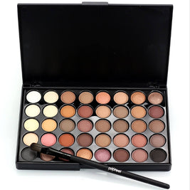 Eyeshadow Palette With Brushes | Glitter Powder Eyeshadow Palette