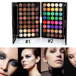 Eyeshadow Palette With Brushes | Glitter Powder Eyeshadow Palette
