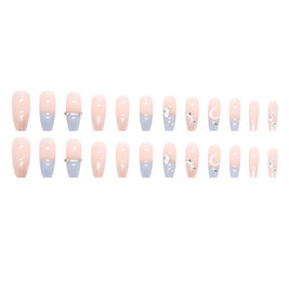 Fake Nails Stars And Moon | Stars And Moon Press On Nails
