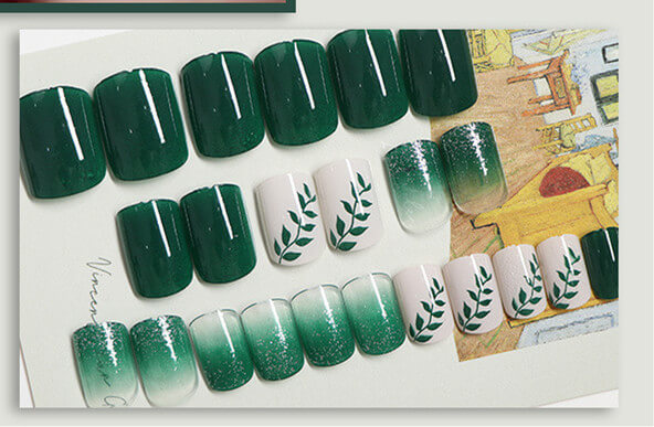 Female Detachable Nail Patches | Colorful Press On Nails