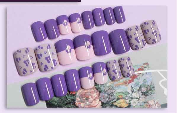 Female Detachable Nail Patches | Colorful Press On Nails