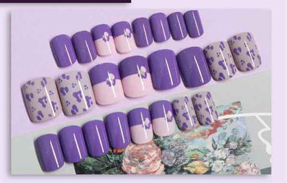 Female Detachable Nail Patches | Colorful Press On Nails