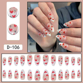 French Water Drop Manicure Rhinestones | French Manicure With Crystals