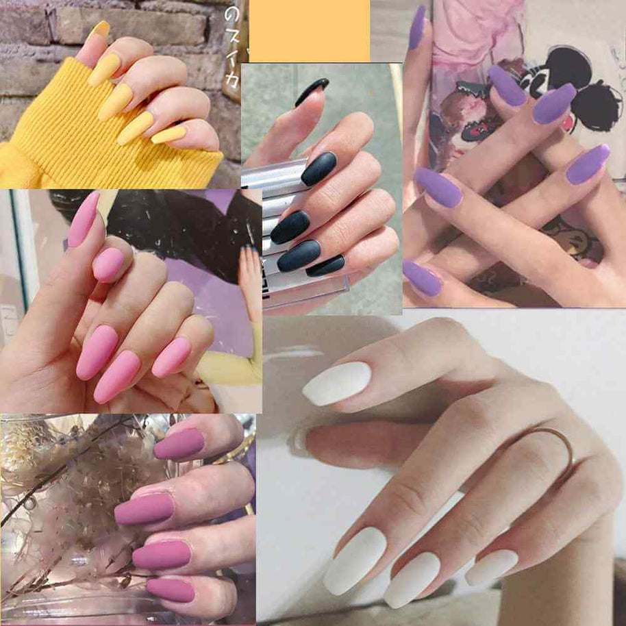Frosted Ballet Press On Nails | Autumn Winter Ballet Nails