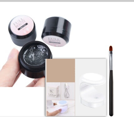 Glue Nail Fiber Silk Extension Gel | Fiberglass Poly UV Builder Gel 