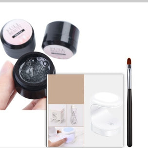 Glue Nail Fiber Silk Extension Gel | Fiberglass Poly UV Builder Gel 