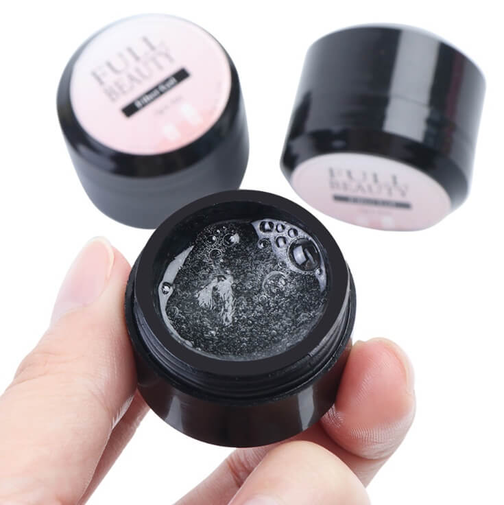 Glue Nail Fiber Silk Extension Gel | Fiberglass Poly UV Builder Gel 