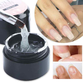 Glue Nail Fiber Silk Extension Gel | Fiberglass Poly UV Builder Gel 