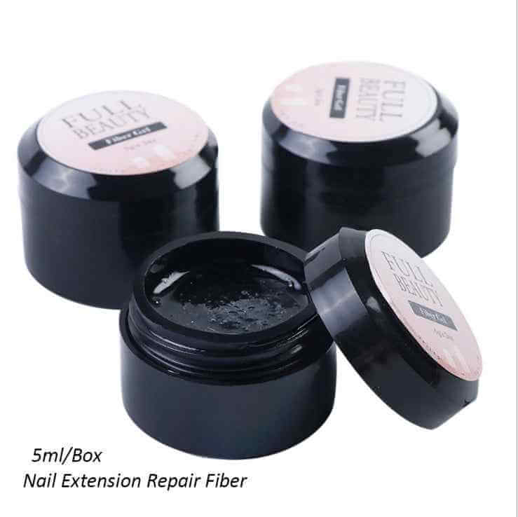 Glue Nail Fiber Silk Extension Gel | Fiberglass Poly UV Builder Gel 