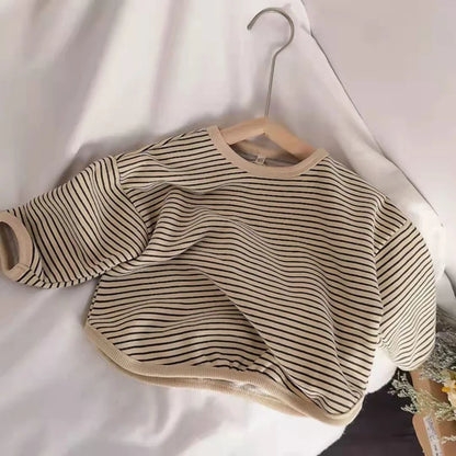 Kids Cotton Sweatshirt Long Sleeve Boys Girls 1-6Y