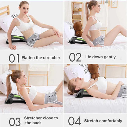 Magnetic Back Massage Muscle Relax Stretcher Posture Therapy Corrector Back Stretch Spine Stretcher Lumbar Support Pain Relief