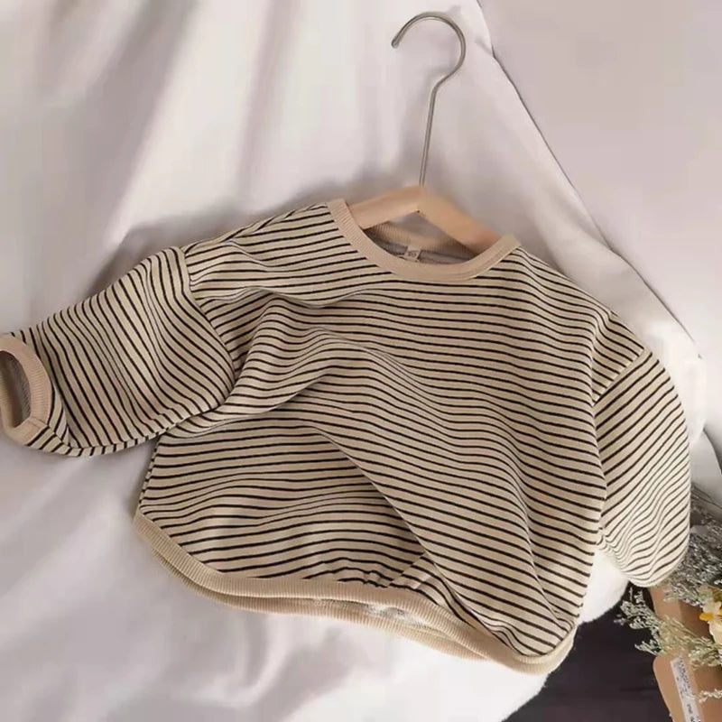 Kids Cotton Sweatshirt Long Sleeve Boys Girls 1-6Y