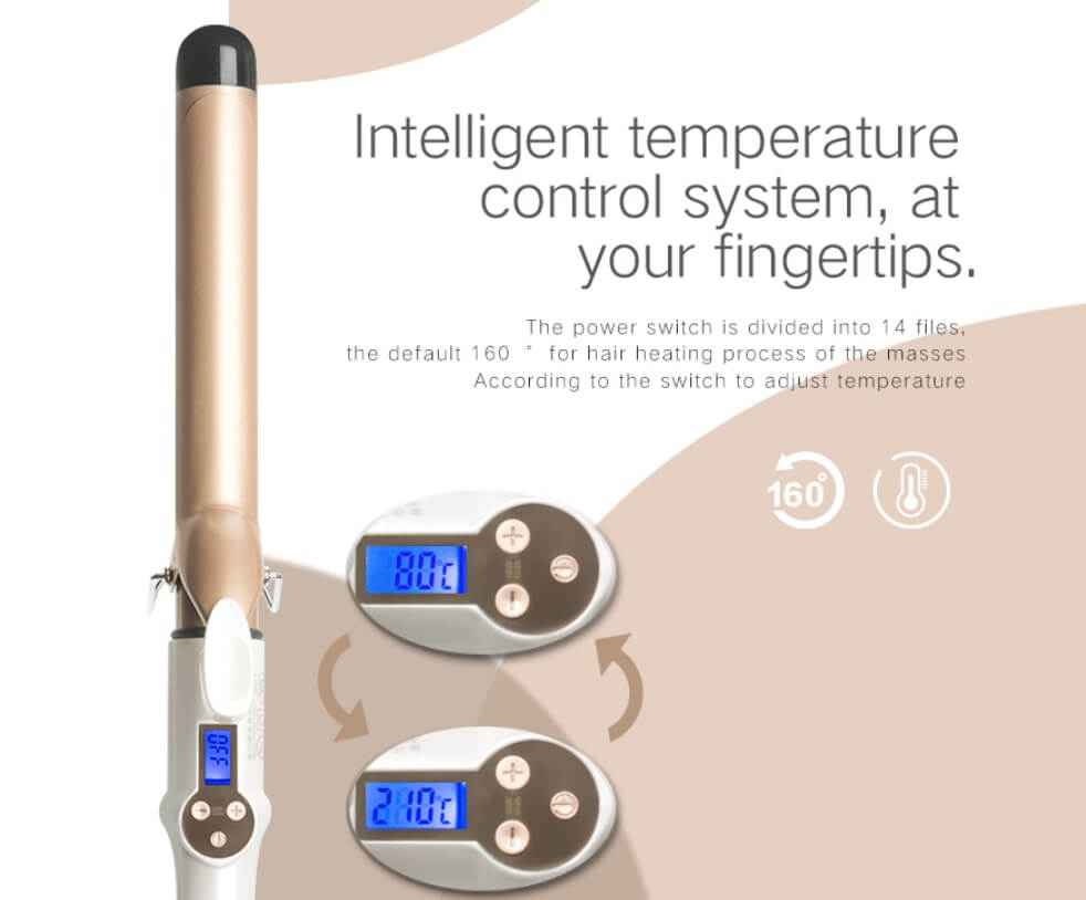 Hair Curler With LCD Display | Digital Display Curling Iron