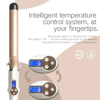 Hair Curler With LCD Display | Digital Display Curling Iron