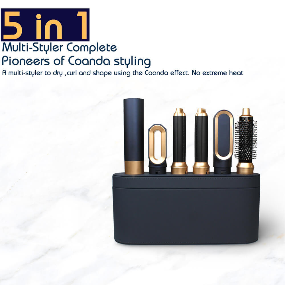 Hair Curling And Straightening Brush | 5 In 1 Hair Styler For Women