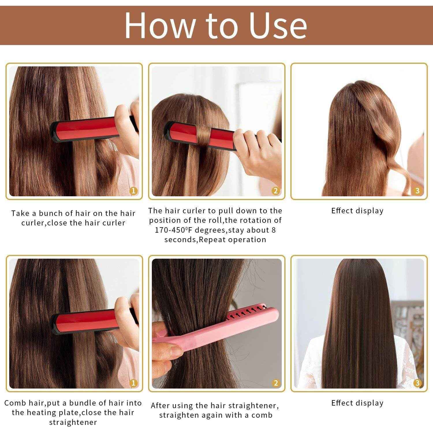 Hair Straightener For Frizzy Hair | Professional Hair Straightener