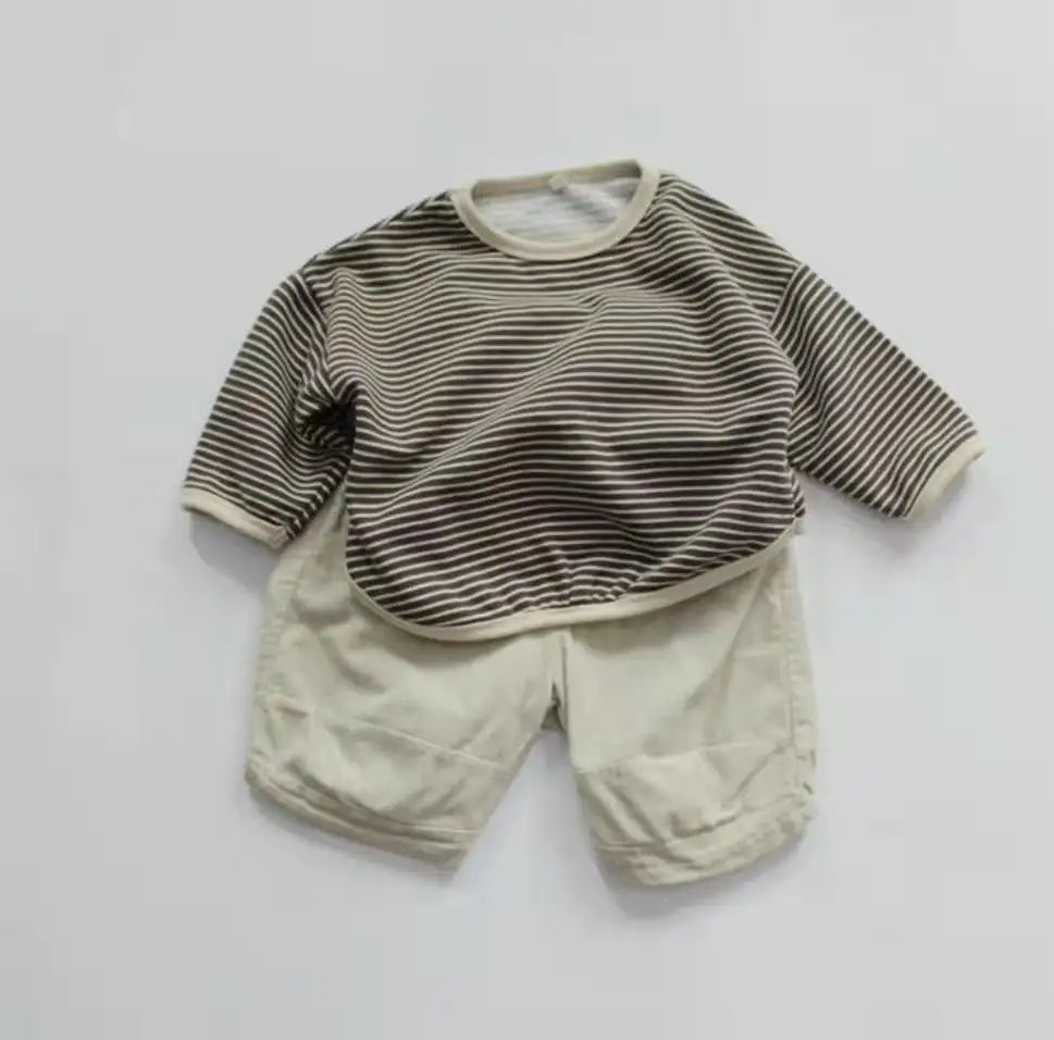 Kids Cotton Sweatshirt Long Sleeve Boys Girls 1-6Y