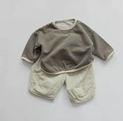 Kids Cotton Sweatshirt Long Sleeve Boys Girls 1-6Y