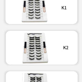 Magnetic Eyelashes With Liquid Eyeliner | Magnetic Eyelashes Kit