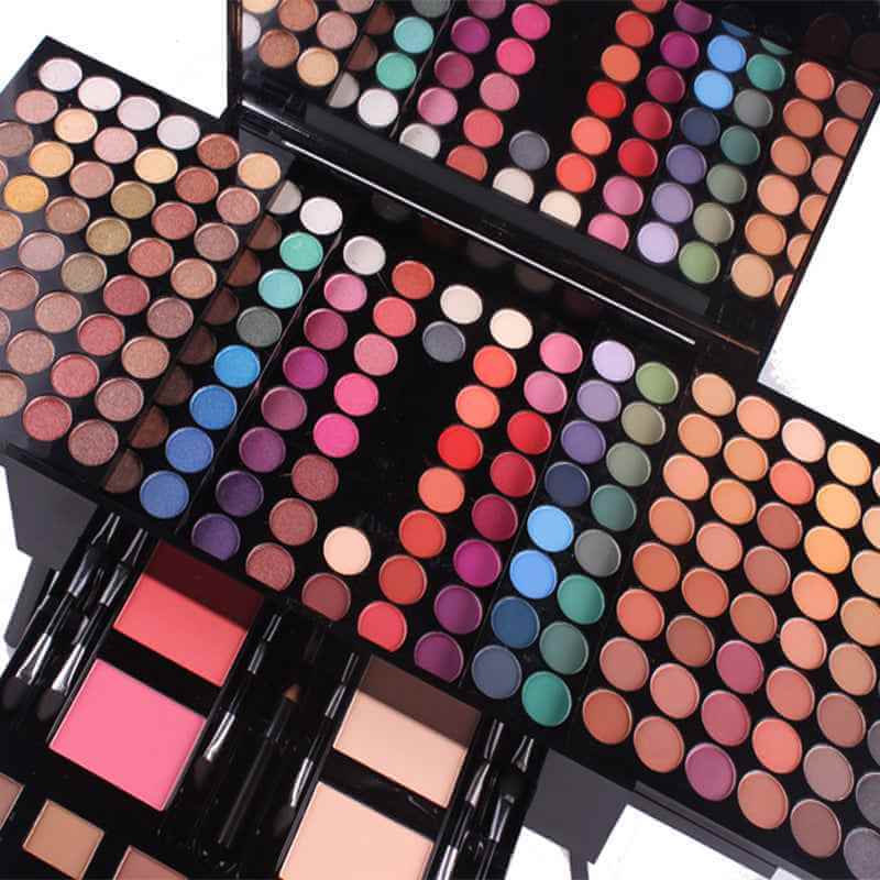 Makeup Box With Blush And Eyeshadow | Blush Makeup Box With Mirror
